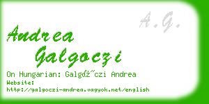 andrea galgoczi business card